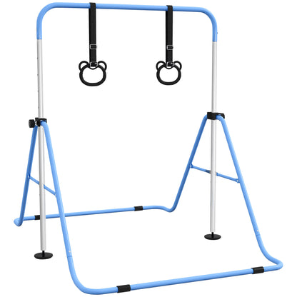 Barra De Gimnasia Homcom Acero Azul 148x105x128 Cm 340-016v00bu_0