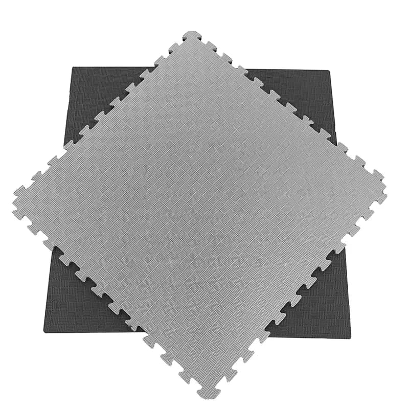 Tatami Puzzle Eva Para Suelo Infantil 1x1m X40mm Negro - Gris Pack Ahorro 2 Unidades_0