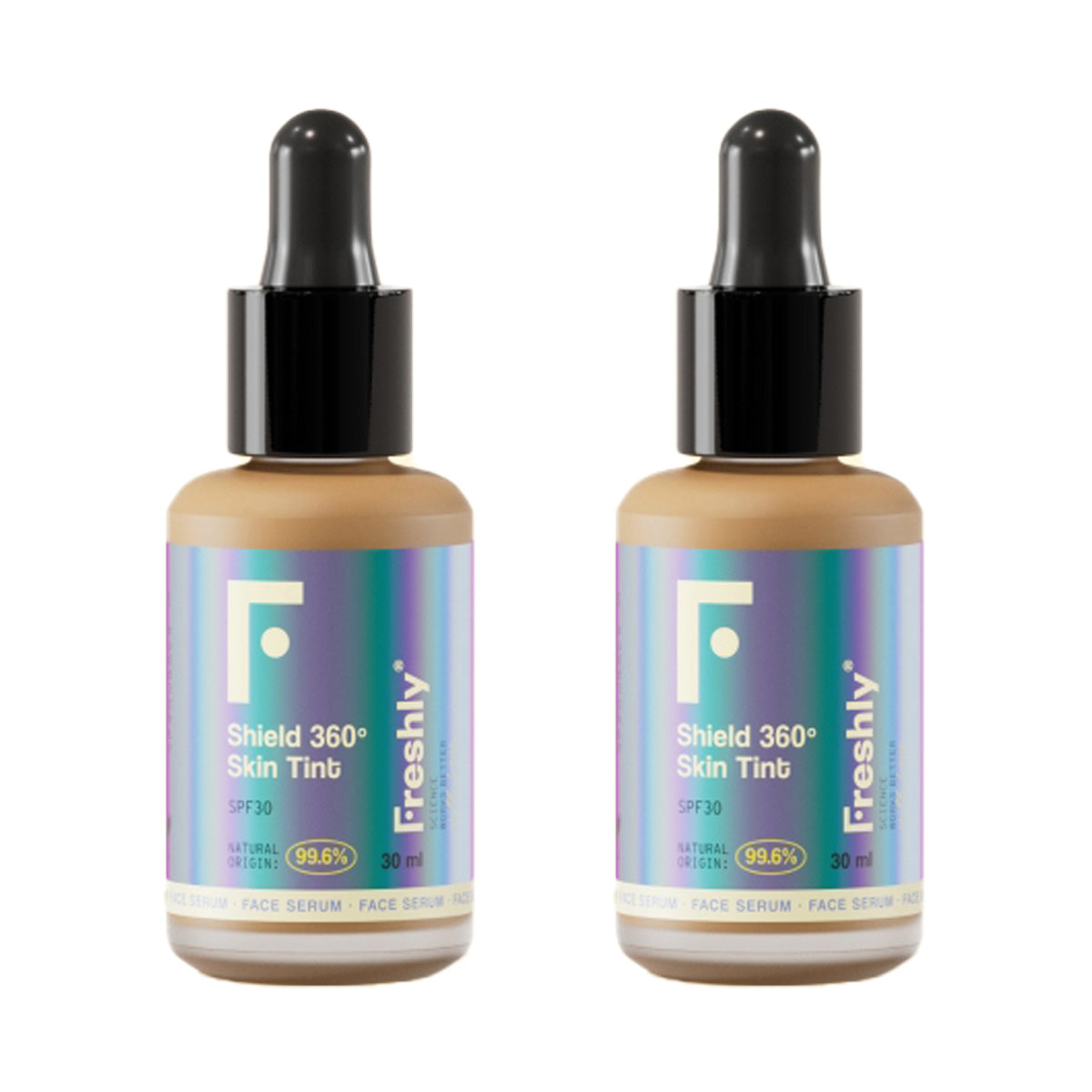 Pack 2x Sérum Con Color Shield 360º Skin Tonalidad Oscuro Freshly 30ml
