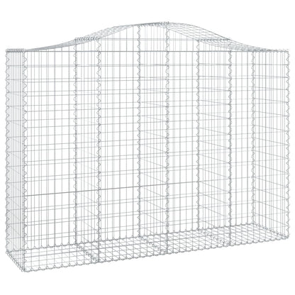 Cestas Gaviones 8 Uds Forma De Arco Hierro 200x50x140/160 Cm_2