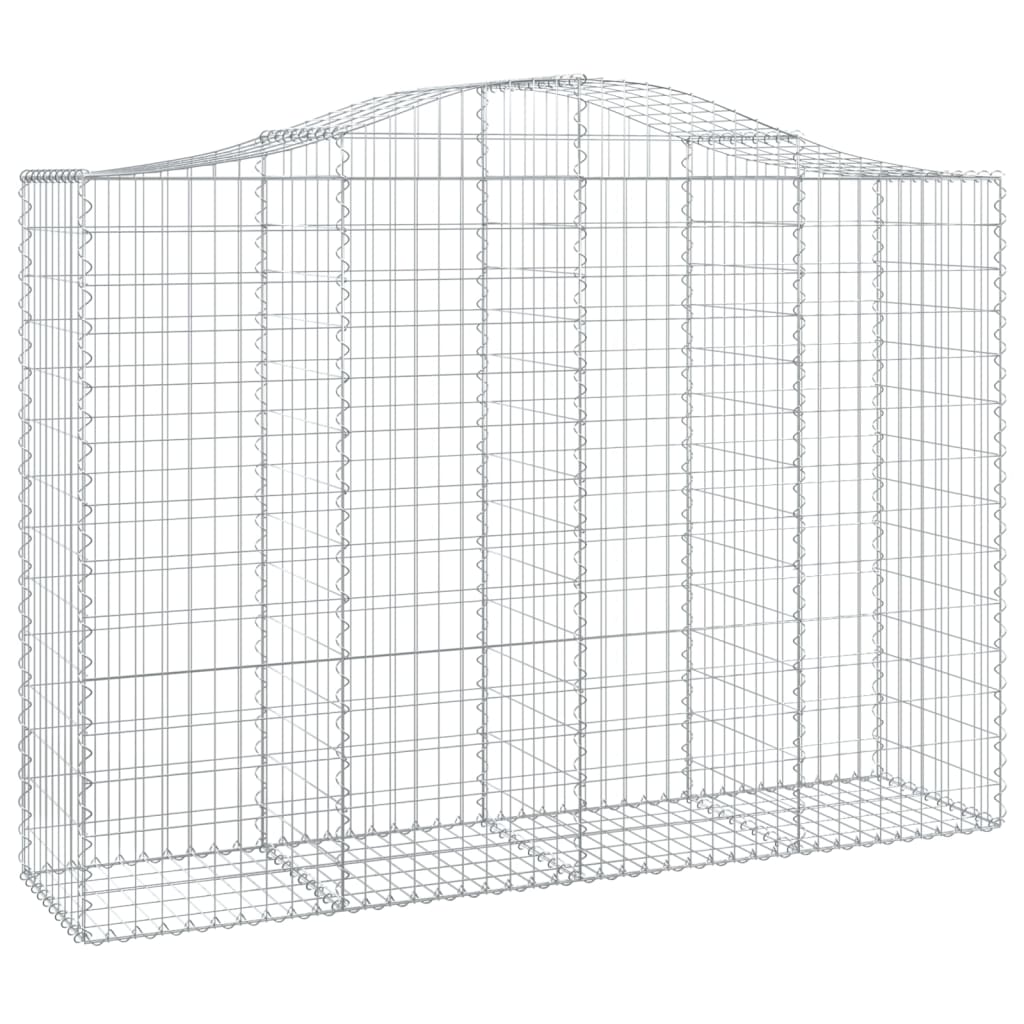 Cestas Gaviones 40 Uds Forma De Arco Hierro 200x50x140/160 Cm_2