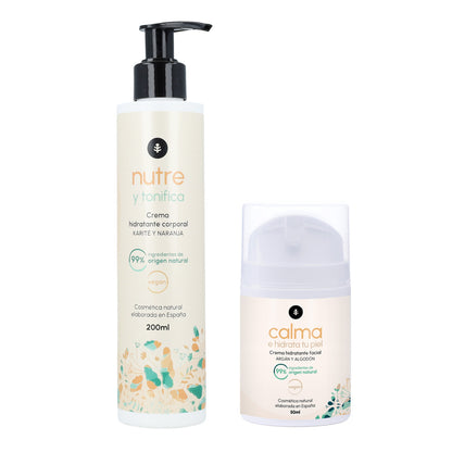 Pack cosmética hidratante facial + corporal Planeta Huerto