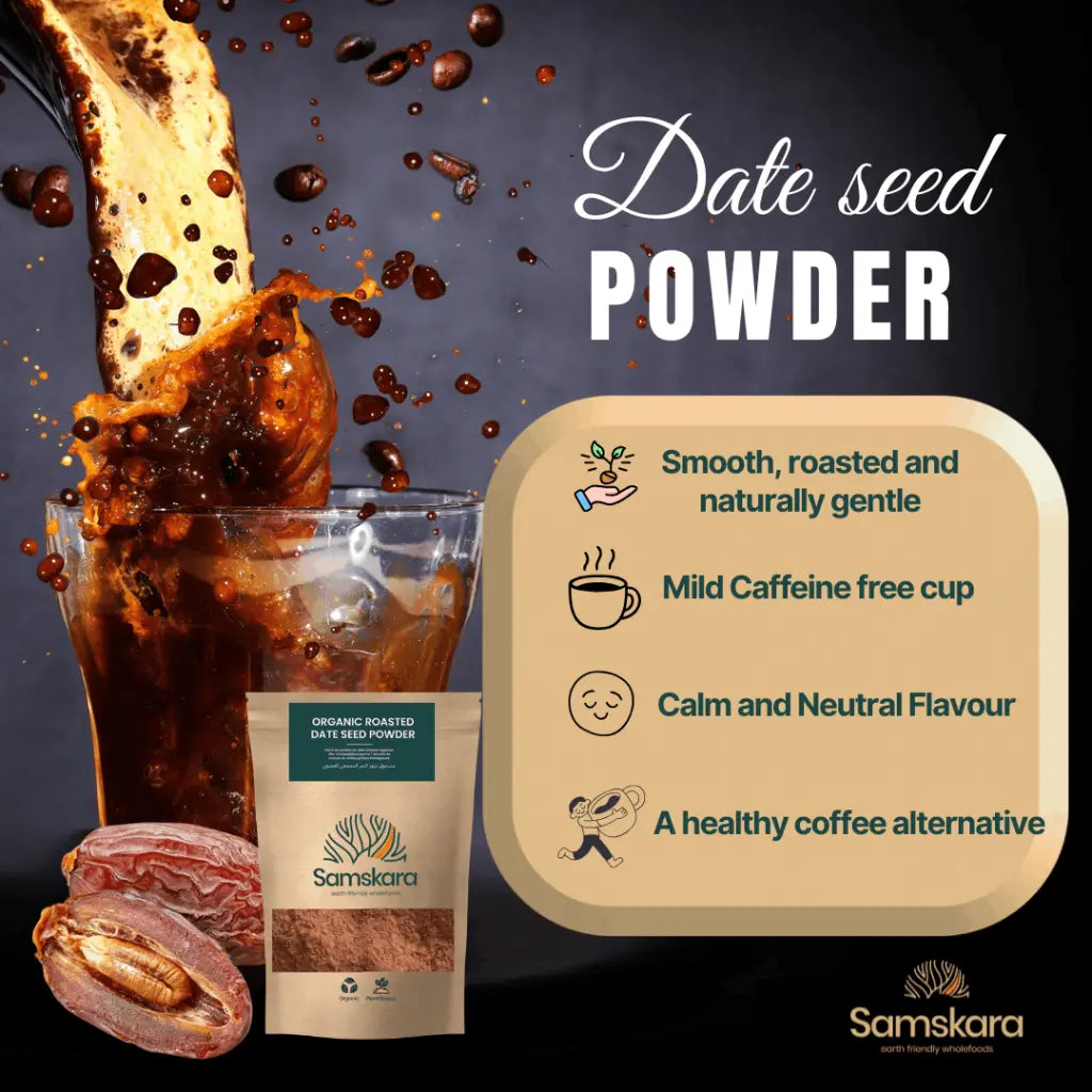 Café De Semilla De Dátil Tostado Bio - 1kg (250g Envase Retail + 750g Bolsa Granel De Recarga) | Alternativa Al Café_3