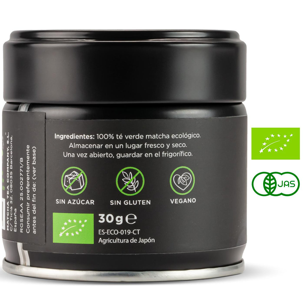 Té Matcha Premium Ceremonial 100% ecológico Matcha & CO 30 g