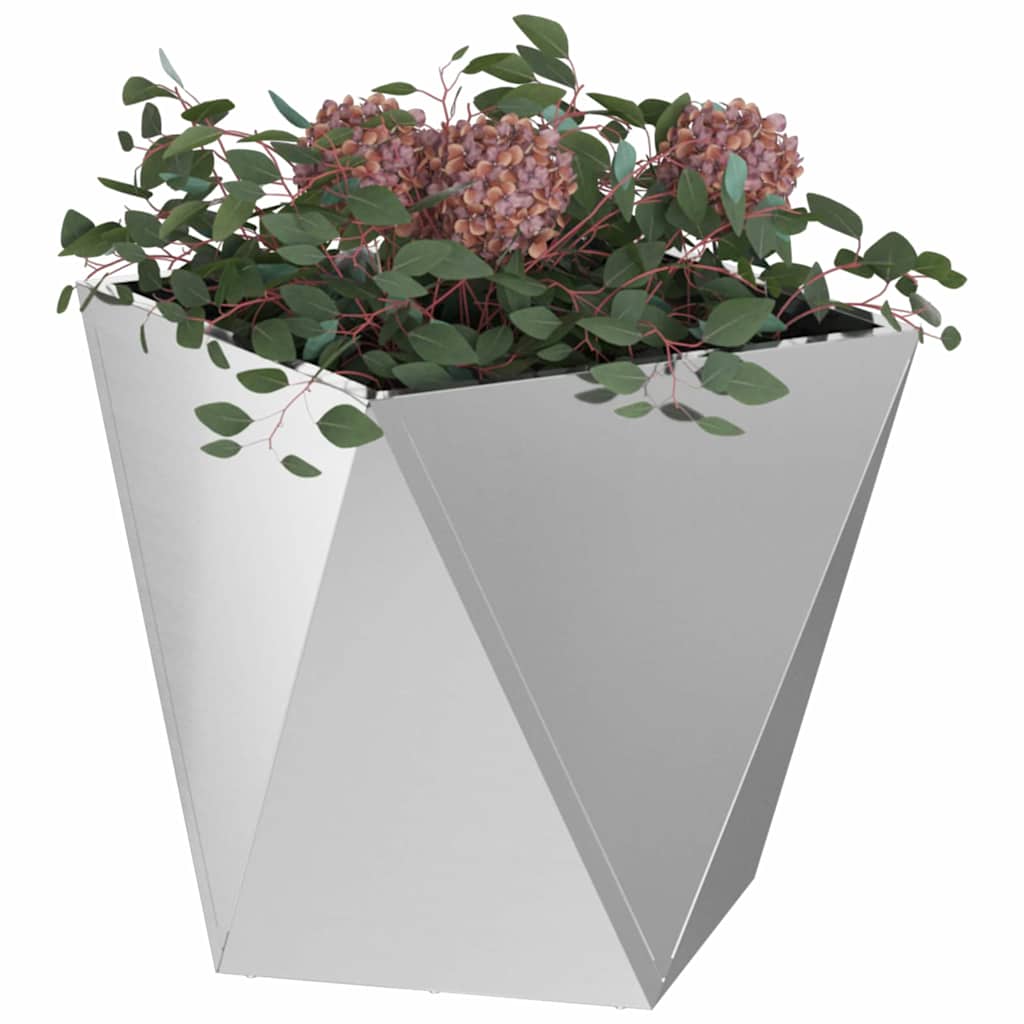 Jardinera Plateado 50 X 50 X 50 Cm Acero Galvanizado_2