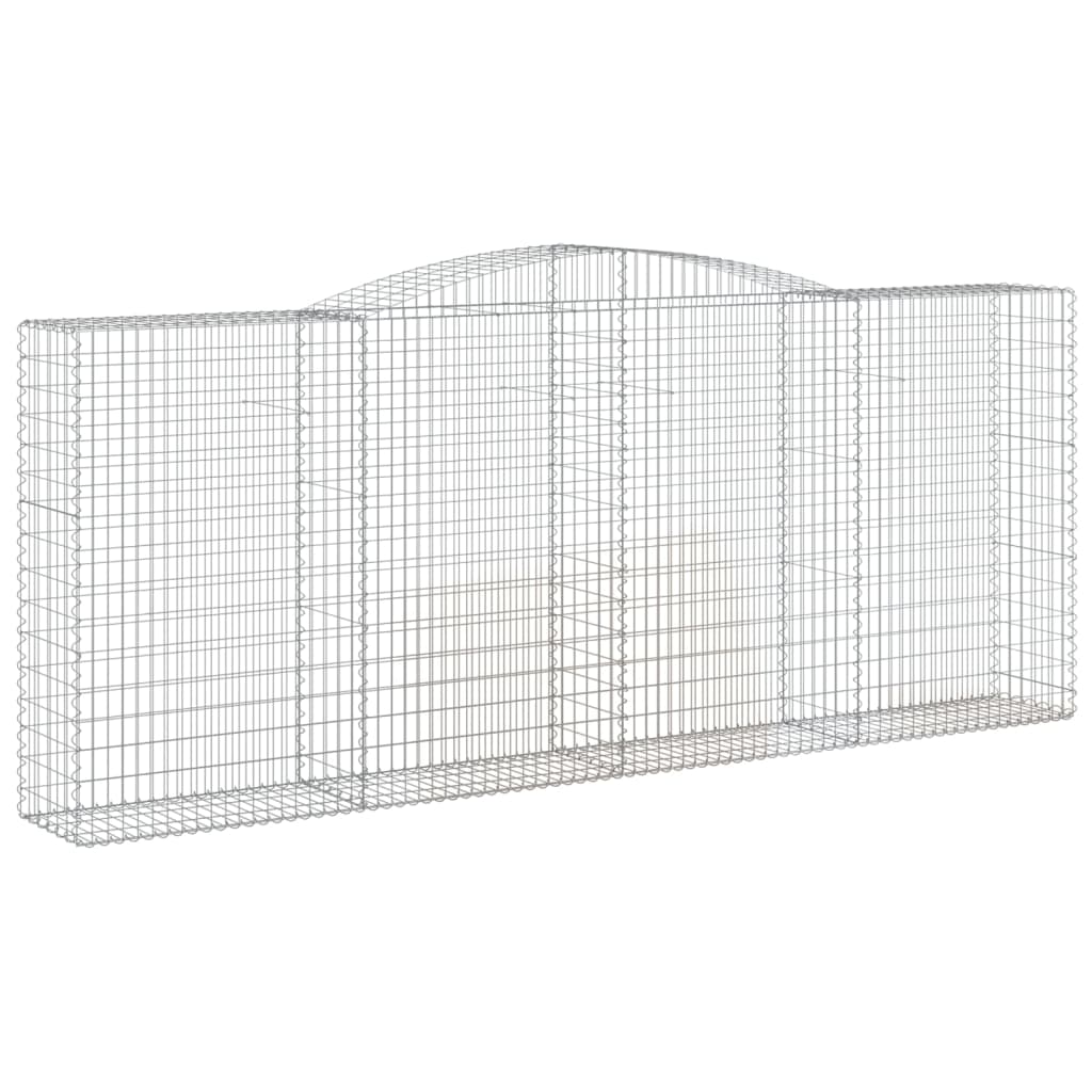 Cestas De Gaviones 7 Uds Forma De Arco Hierro 400x50x160/180 Cm_2