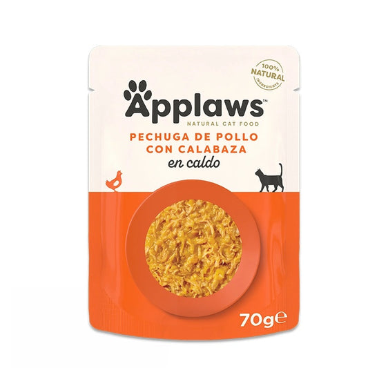 Applaws Cat Sobre 70 g Pollo con Calabaza comida húmeda para gatos Grain free natural
