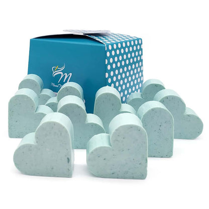 12 Jabones Aromáticos Con Forma De Corazón - Detalle Para Invitados De Eventos. Jabón Glicerina Aroma Flor De Loto_3