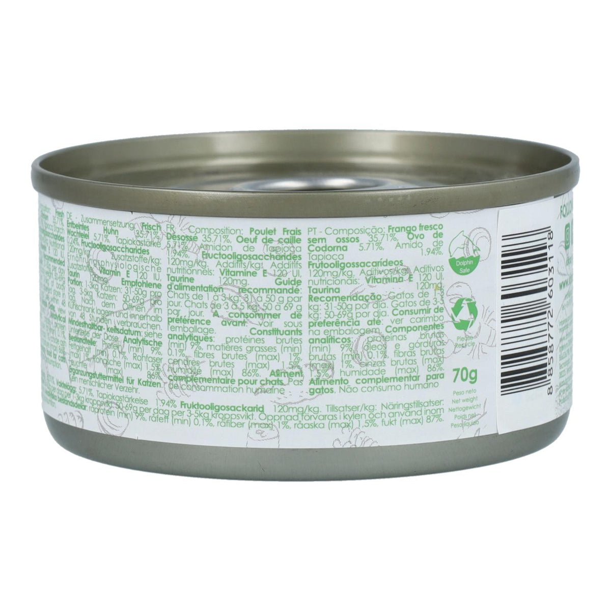 Kit Cat Lata Gravy - Pollo & Huevo Codorniz 70 g Comida húmeda para gatos en salsa