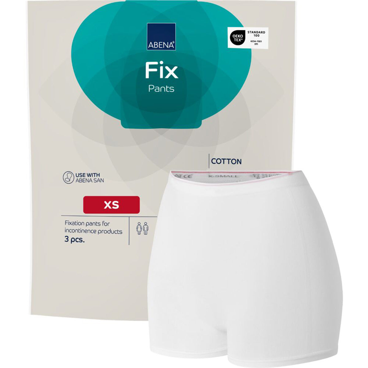 Fix Pants Cotton incontinencia Abena Talla XS 3uds