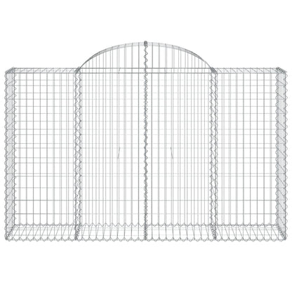 Cestas Gaviones 13 Uds Forma De Arco Hierro 200x50x120/140 Cm_3