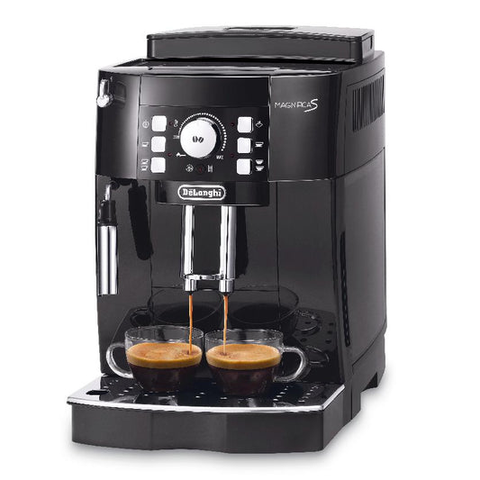 Delonghi Cafetera Superautomática Magnifica S ECAM21.117.B con sistema Cappuccino y molinillo incorporado