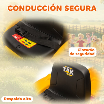 Tractor Eléctrico Infantil Aiyaplay Pp, Acero Amarillo 158x58x58.5 Cm 370-452v90yl_3