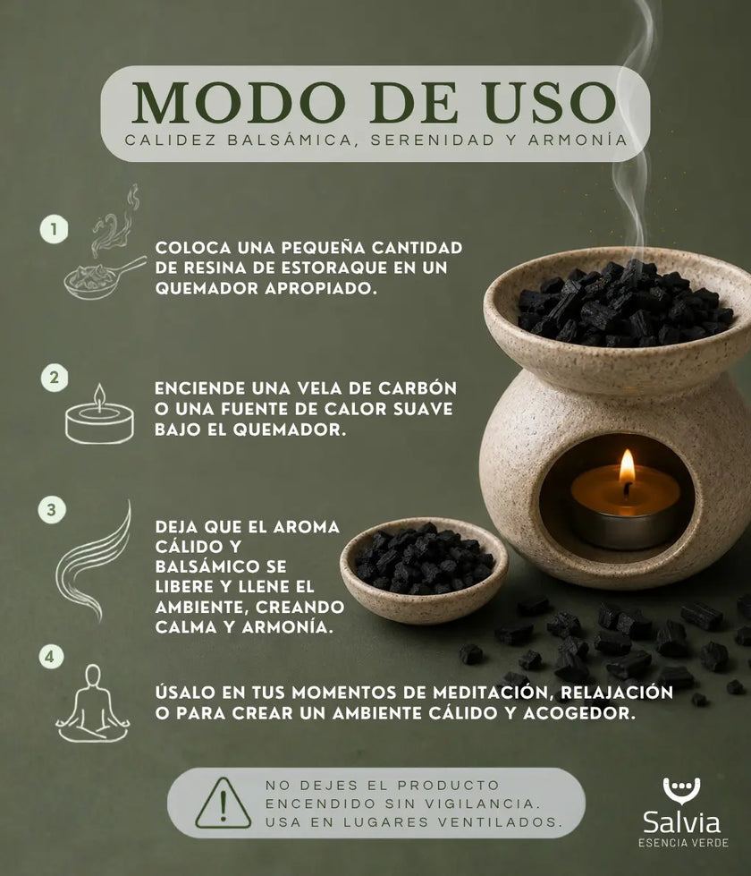 Salvia - Resina Estoraque En Grano, Granel | 100g_3