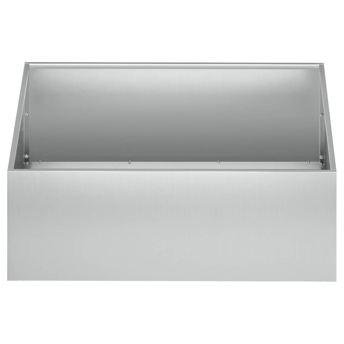 Macetero De Jardín Plateado 40 X 40 X 20 Cm Acero Galvanizado_2