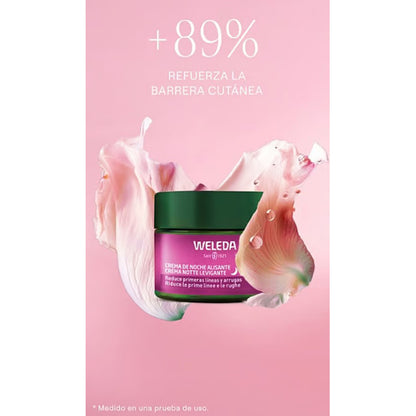 Crema de Noche Alisante de Rosa Mosqueta y Té Blanco, Weleda, 40ml