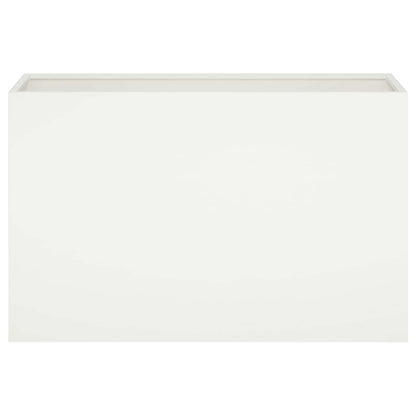 Macetero De Jardín 2 Uds. Blanco 80 X 30 X 50 Cm_3
