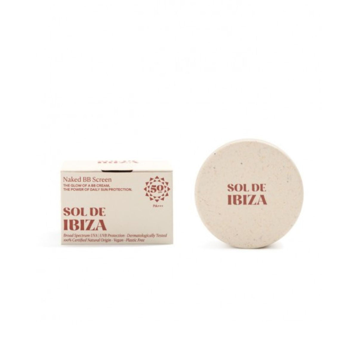 BB cream SPF50 PA+++, Crema facial protectora con color nude, 35 g