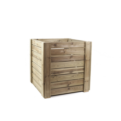 Macetero De Madera Eko Xxl Vidahuerto Para Árboles Y Plantas Grandes 80x80x80 Cm._0
