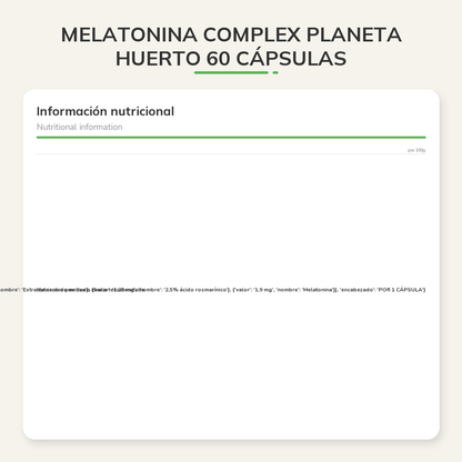 Información nutricional