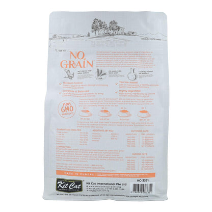 Kit Cat No Grain Cat Food - Pollo &amp; Salmón 1 Kg Pienso natural para gatos