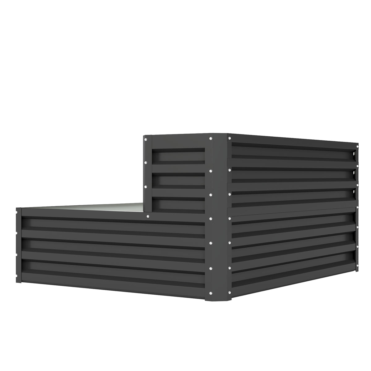 Jardinera Outsunny Acero Gris Oscuro 120x101x58 Cm_5