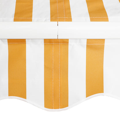 Toldo Manual Retráctil Outsunny Poliéster, Aluminio Naranja 295x245x151.5 Cm_3