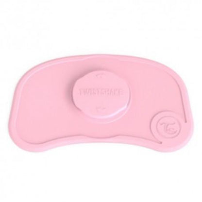 Mini Mantel Ventosa + Plato Antideslizante Click-Mat  Twistshake Rosa Pastel