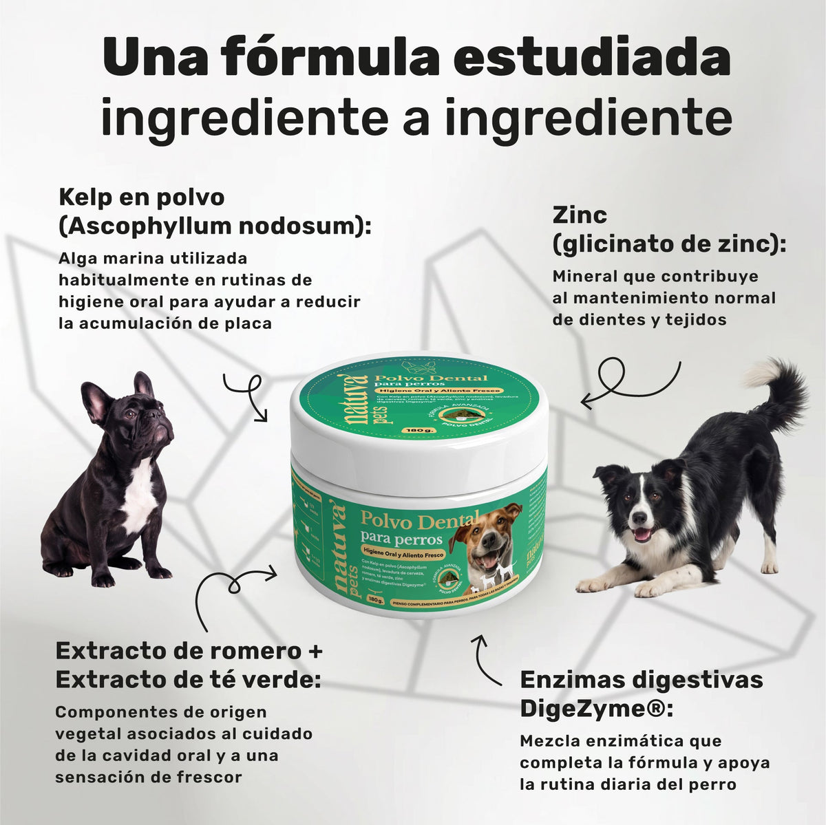 Pack Calmante + Polvo Dental Para Perros. Suplementos Mascotas. 120 Masticables Y 180 G. Natuva Pets_3