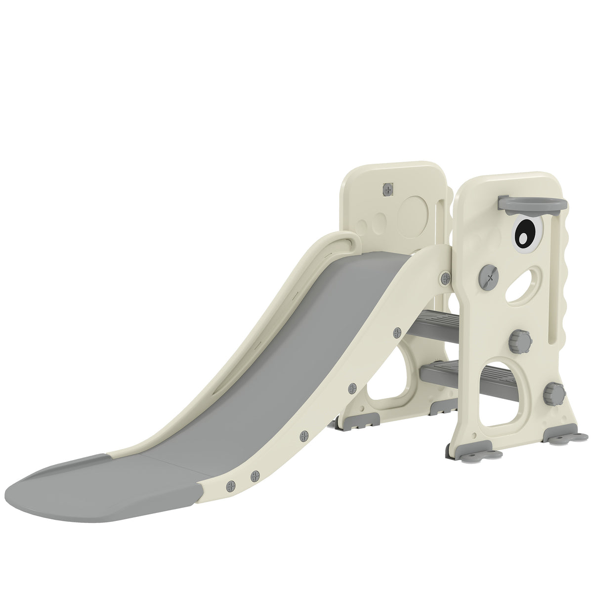 Tobogán Infantil Aiyaplay Hdpe, Pp Crema 146x52x65 Cm 331-087v00cw_0