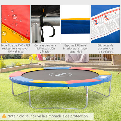 Cojín Borde Para Cama Elástica Homcom Colorido Ø305 Cm_5