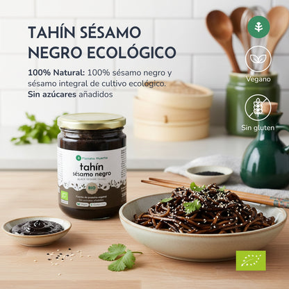 Pack 9x Tahín Sésamo Negro ECO Planeta Huerto 350 g