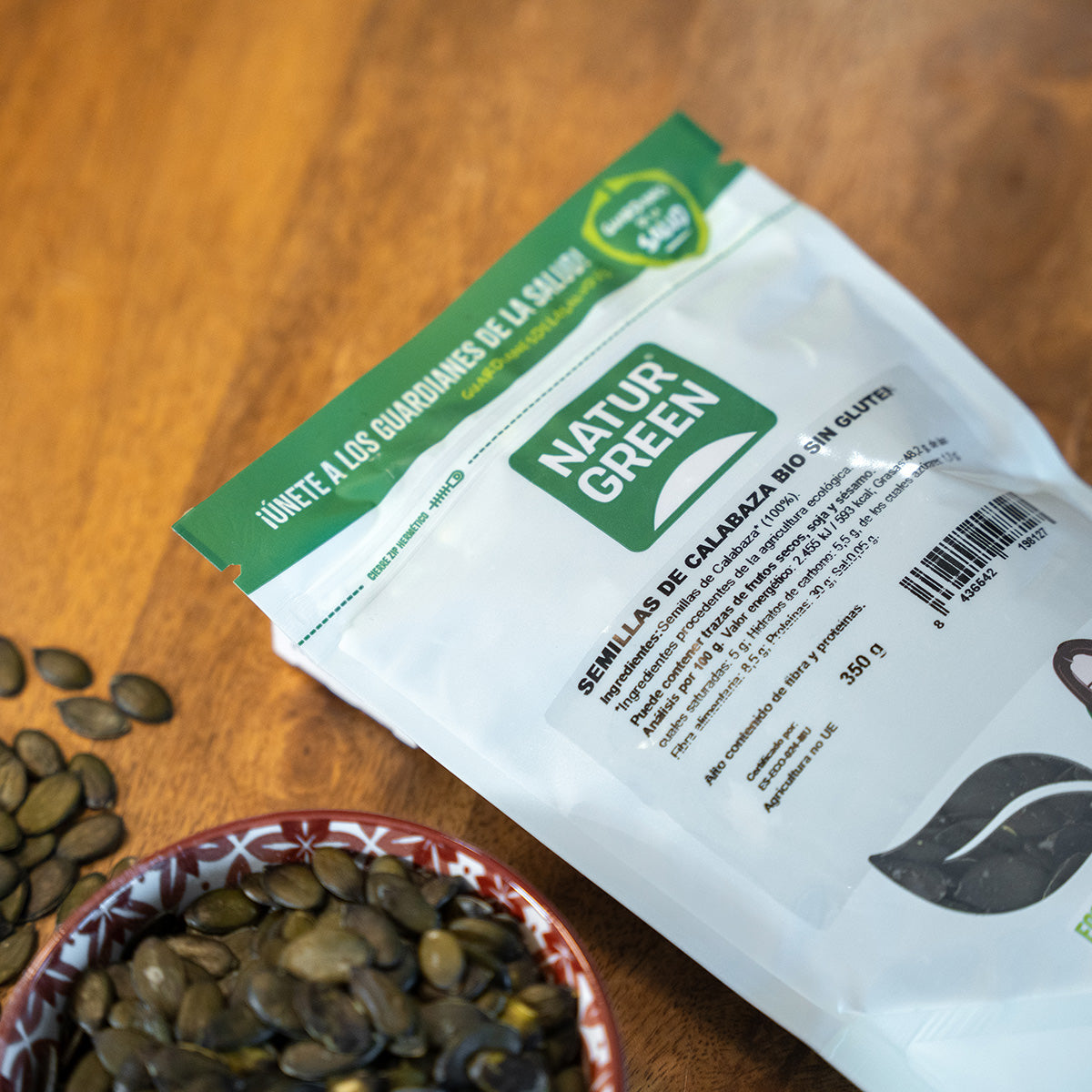 Semillas de calabaza bio Naturgreen 350 g
