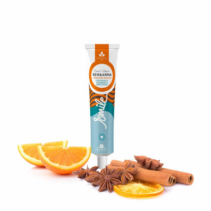 Dentífrico Canela y Naranja con flúor Ben &amp; Anna tubo 75 ml