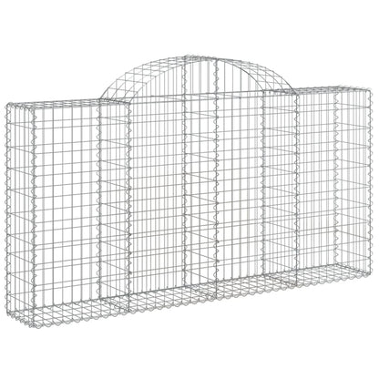 Cestas De Gaviones 8 Uds Forma De Arco Hierro 200x30x100/120 Cm_2