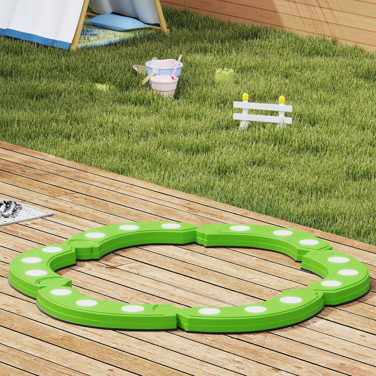 Viga De Equilibrio Aiyaplay Tpe, Pp Verde 101x101x7 Cm 347-035v00gn_3