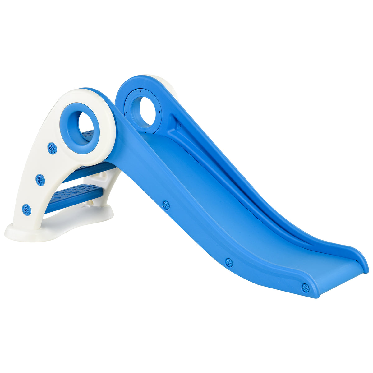 Tobogán Plegable Infantil Homcom Azul 120x50x56 Cm_0