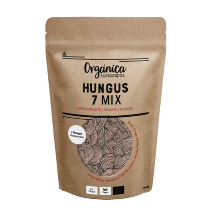 Hungus Mix -melena De León, Reishi, Chaga, Cordyceps- 100g - Orgánica Superfoods_0