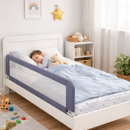 Barandilla De Cama Infantil 110 Cm – Altura Ajustable, Sistema Abatible, Malla Transpirable, Seguridad Anticaídas Bathby_4
