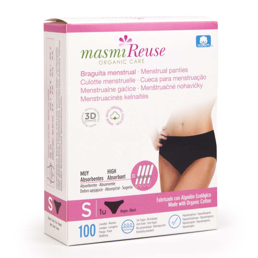 Braguita Menstrual de Algodón Orgánico Masmi talla M