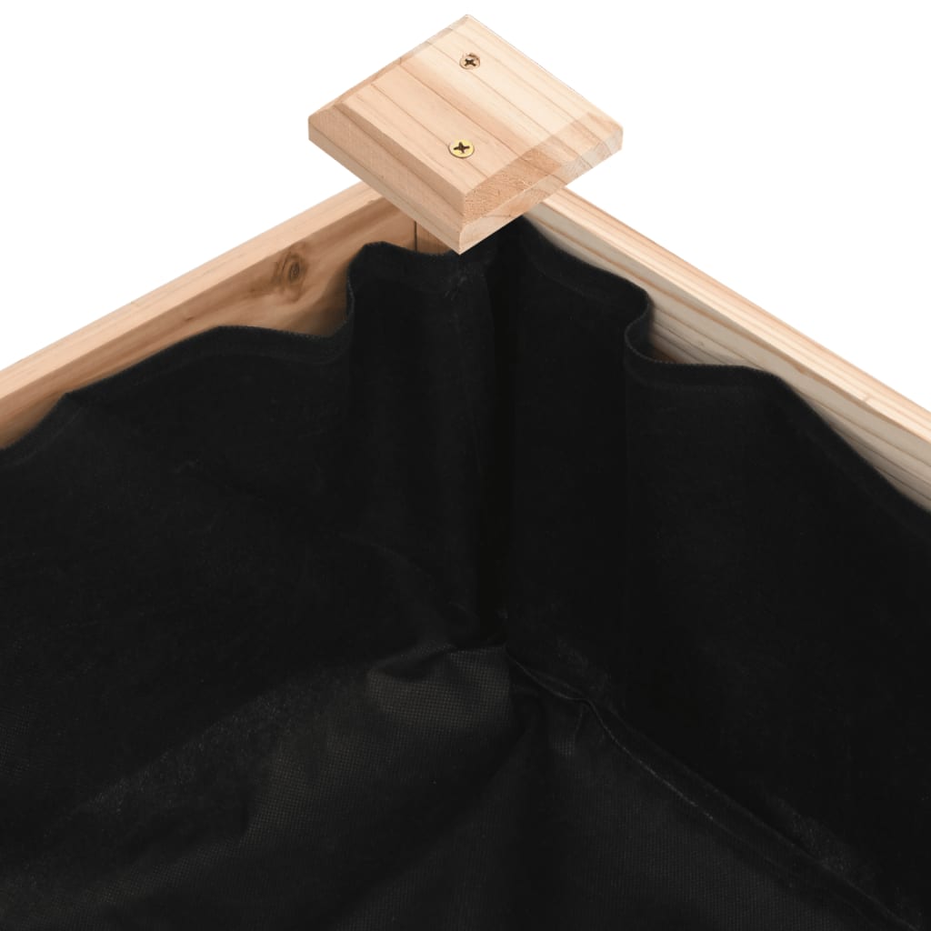 Jardinera Arriate Con Forro Madera Maciza Abeto 240x60x25 Cm_5
