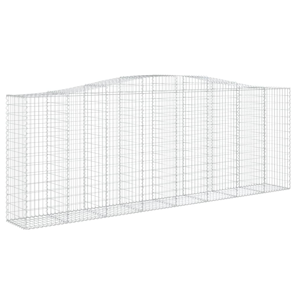 Cestas De Gaviones 2 Uds Forma De Arco Hierro 400x50x140/160 Cm_2
