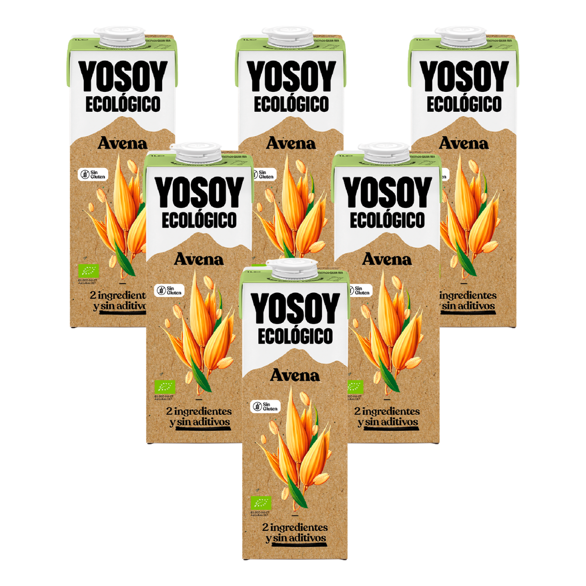 Pack 6 x  Bebida de Avena Sin Gluten ECO Yosoy  1 L