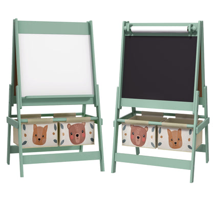 Caballete Para Niños Aiyaplay Mdf, Madera De Pino Verde 54x46.5x93 Cm_0