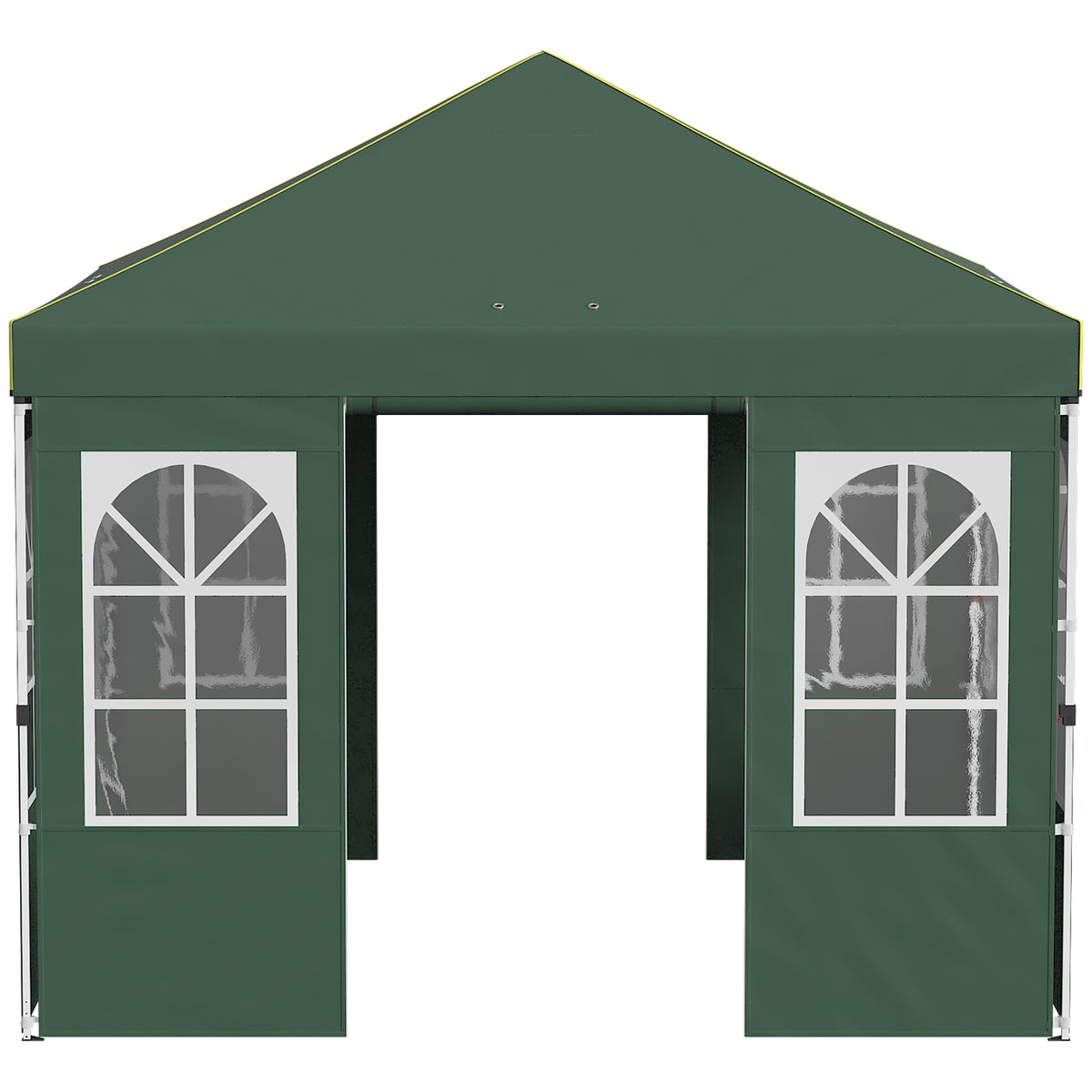 Carpa Plegable Outsunny Tela Oxford, Metal Verde 293x293x272 Cm_3