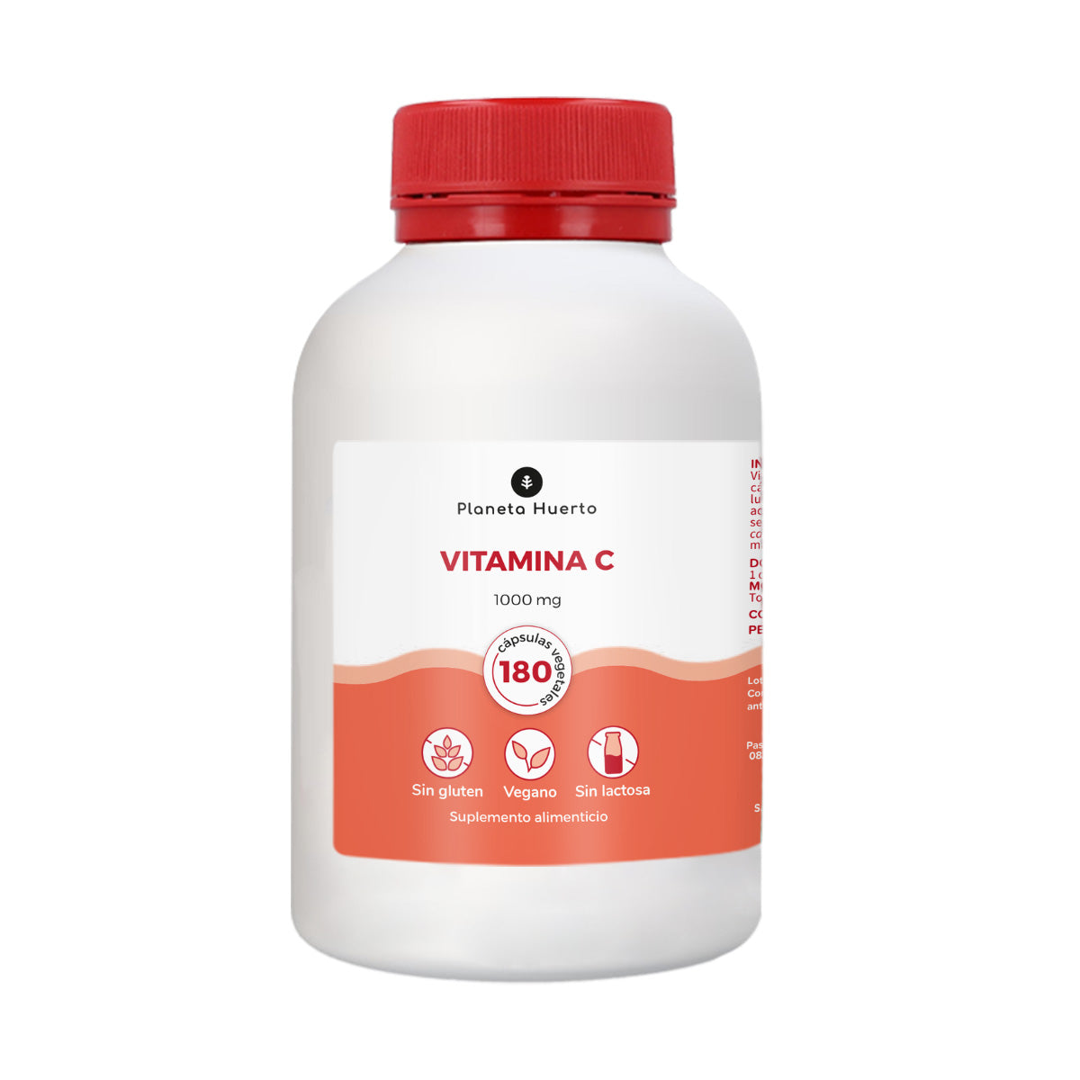 Vitamina C 1000 mg Planeta Huerto 180 cápsulas vegetales