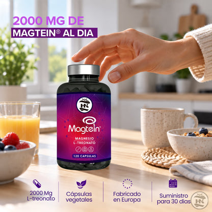 Pack 2 X Magtein® L-treonato De Magnesio 2000 Mg - 2 X 120 Cápsulas Vegetales_3