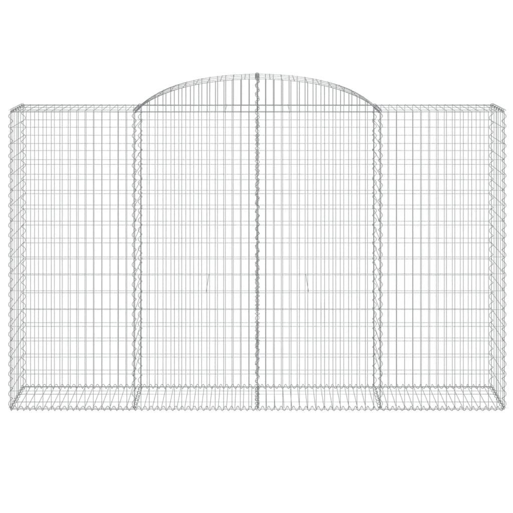 Cestas De Gaviones 3 Uds Forma De Arco Hierro 300x50x180/200 Cm_3