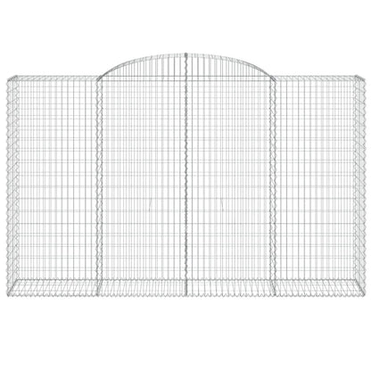 Cestas De Gaviones 2 Uds Forma De Arco Hierro 300x50x180/200 Cm_3