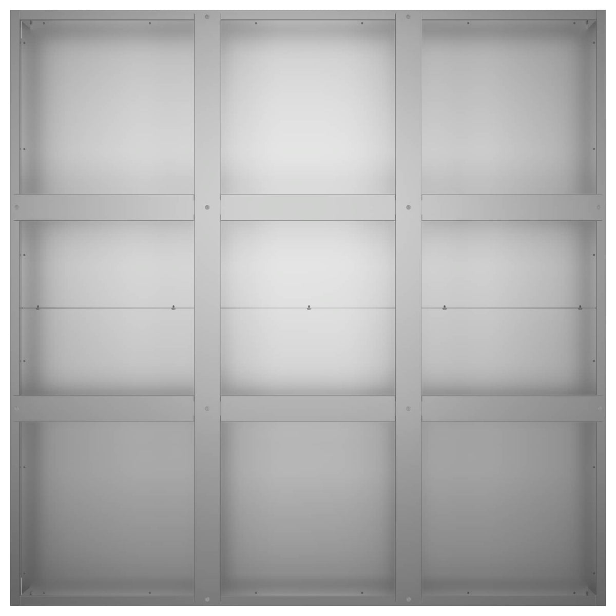 Macetero De Jardín Plateado 100 X 100 X 50 Cm Acero Galvanizado_3
